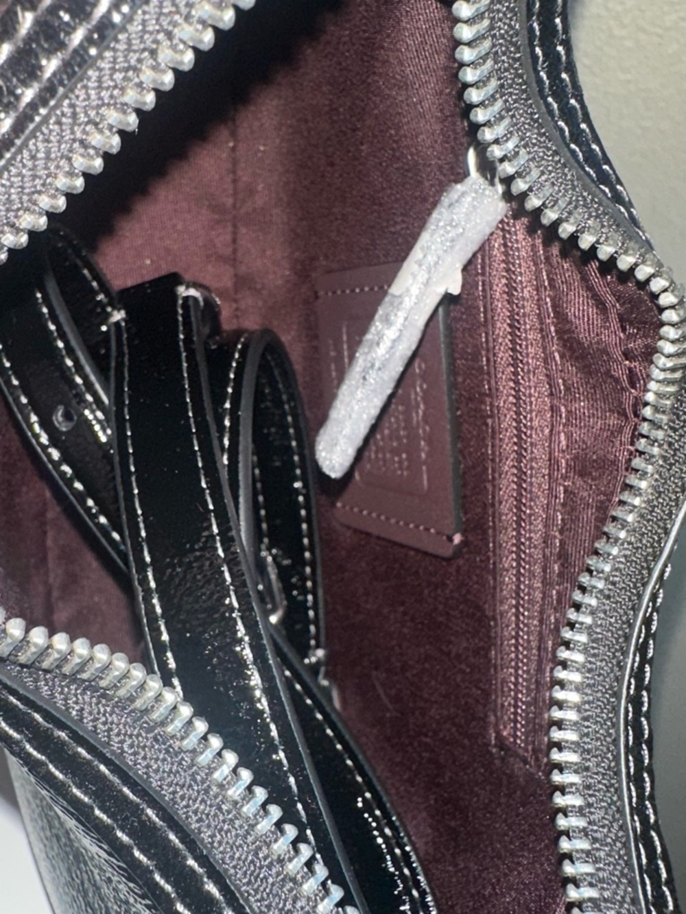 Coach Carmen mini crossbody crinkled leather - Picture 5 of 5